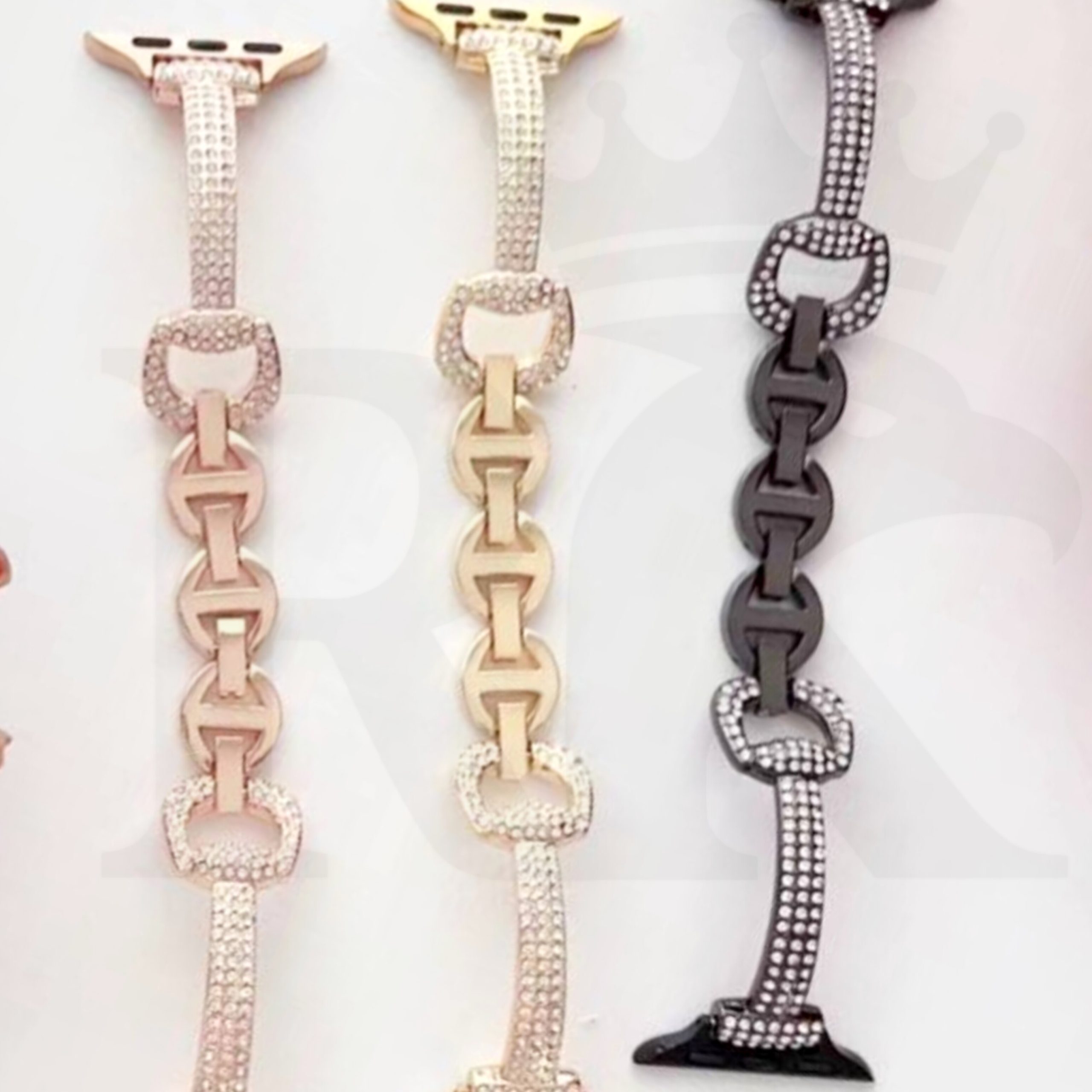 بند ساعت فلزی نگین دار کدGT76(اصل)