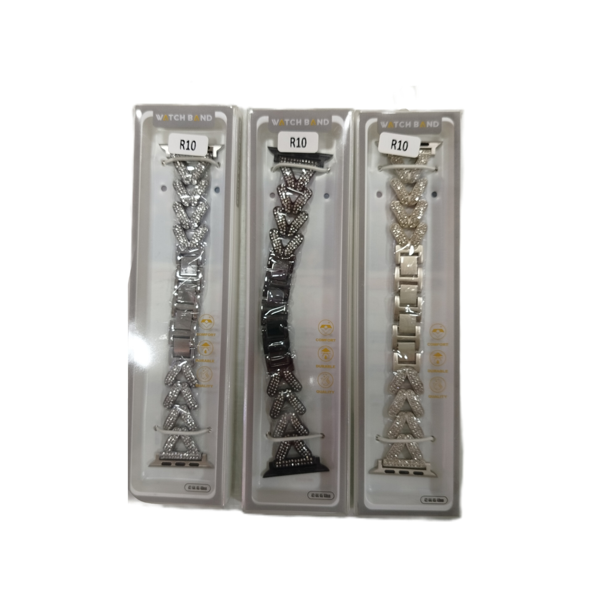 بند ساعت فلزی نگین دار کد R10(اصل)