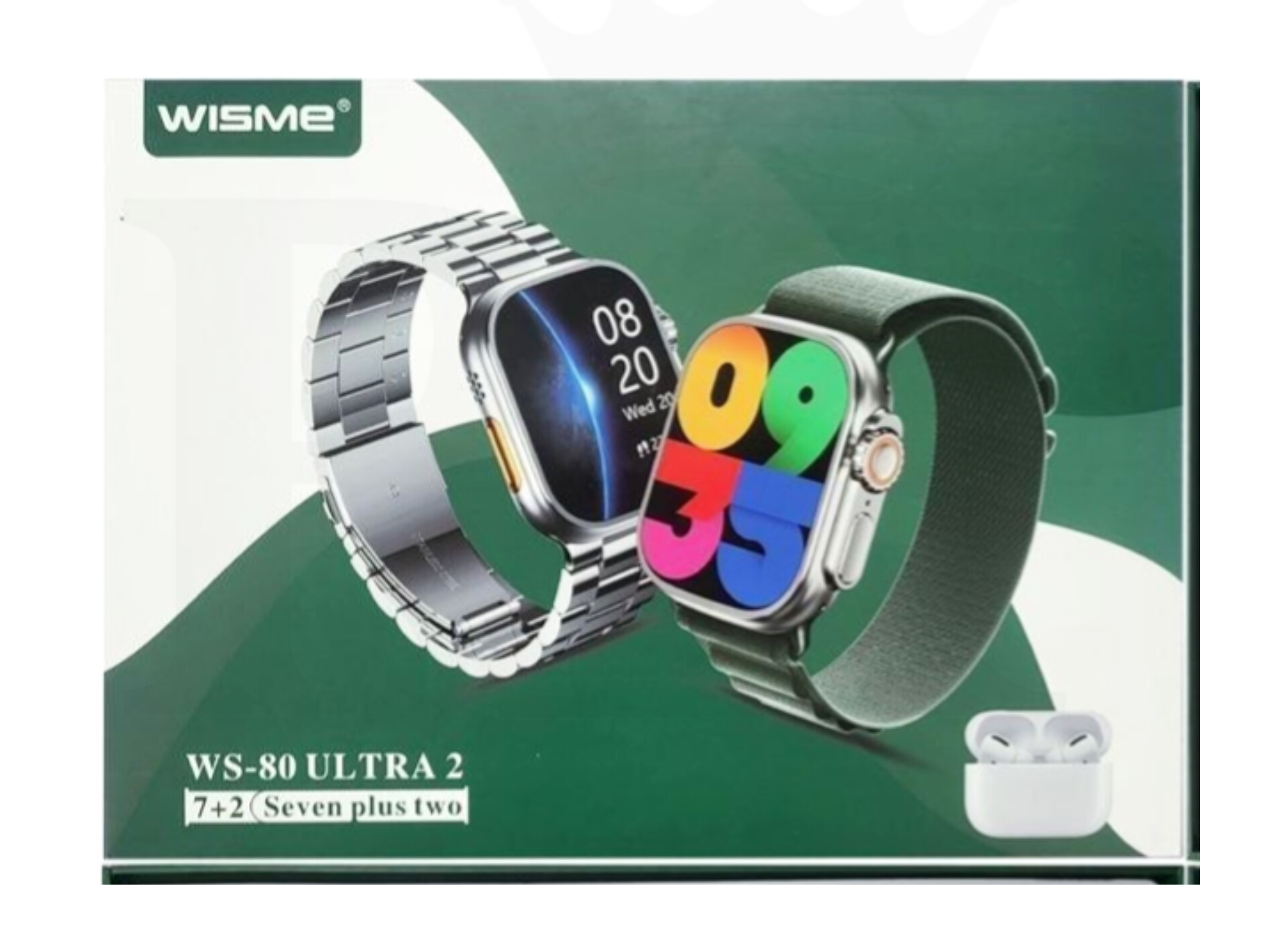 ساعت هوشمند ویسمی مدل WS80 Ultra2 با نمایشگر AMOLED و بدنه آلومینیومی